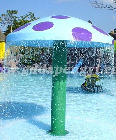 Fiberglass water splash pad-water umbrella, water mushroom DP-XPFRP48