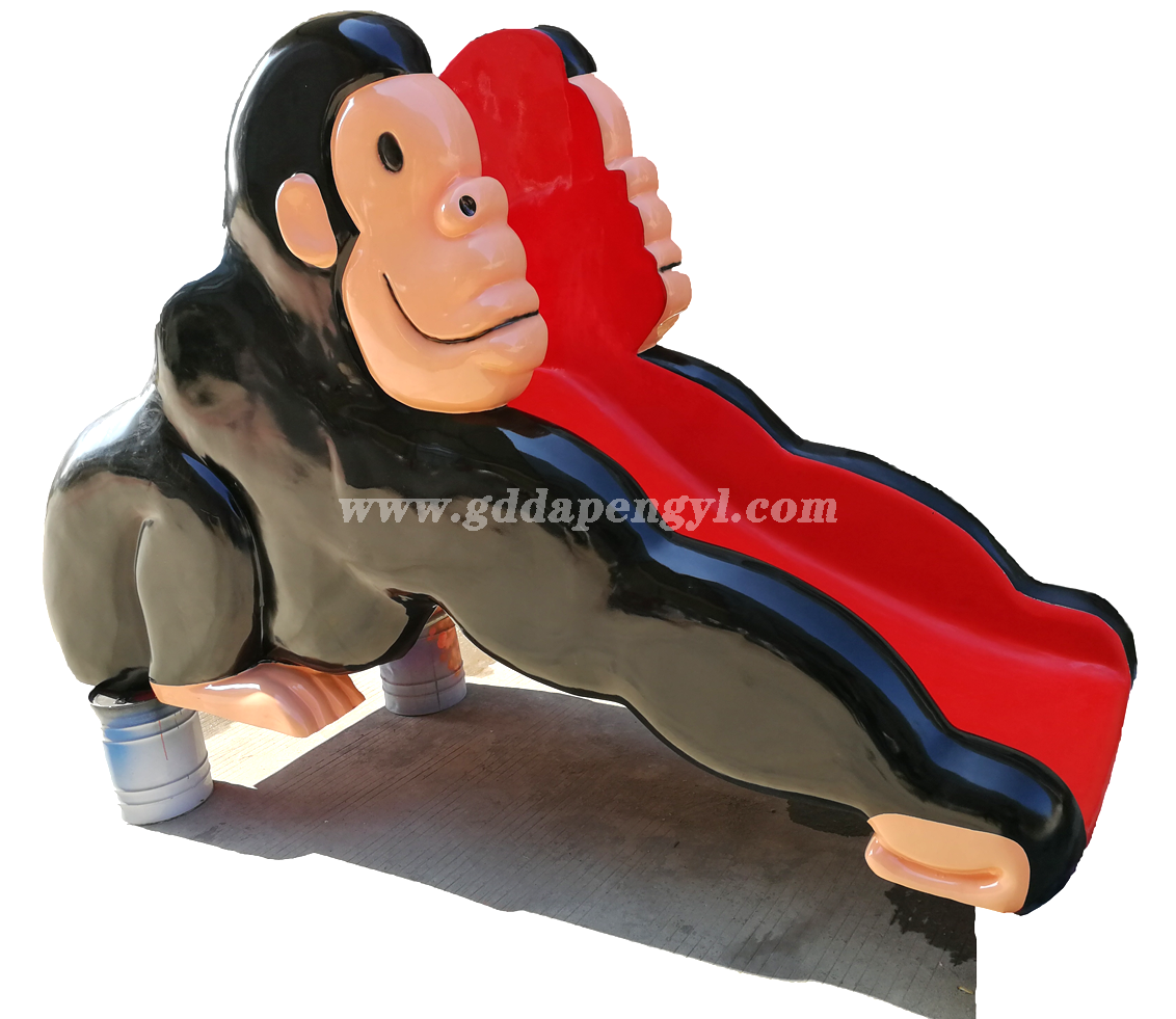 Animal series water slide-Monkey Slide DP-XPFRP73