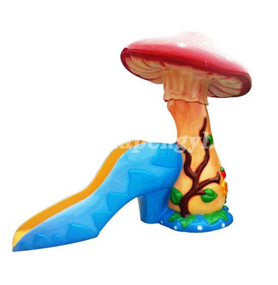 Fiberglass water splash pad-small mushroom slide DP-XPFRP88 