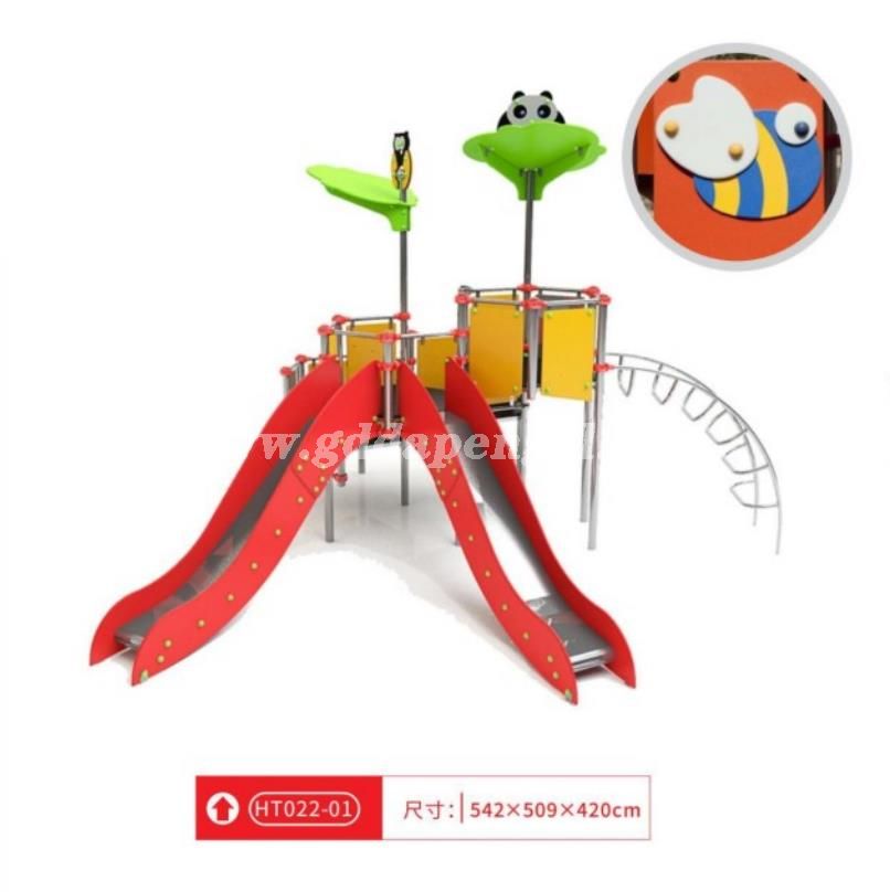 Small outdoor playground slide for kids HT028-02